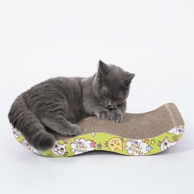 S type and triangle corrugated paper cat scratching board