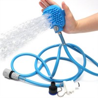 2020 Hot sale pet bathing tool/dog shower/massage brush pet shower sprayer massage brush pet grooming tool set